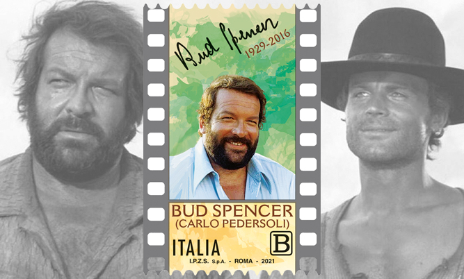 Cinema, un francobollo per lanniversario della nascita di Bud Spencer